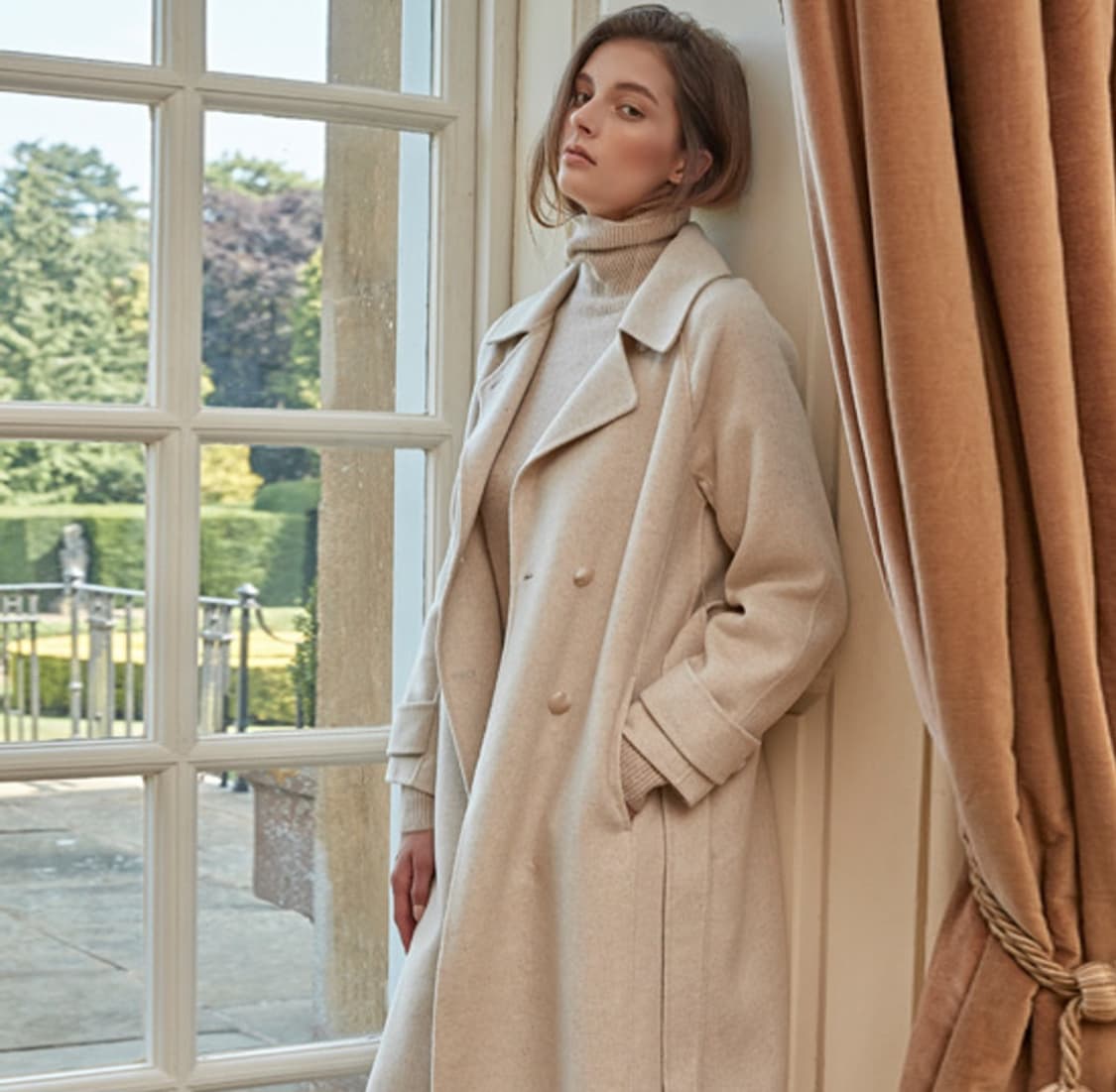 막스스튜디오 울캐시 핸드메이드 롱코트 상품이미지2