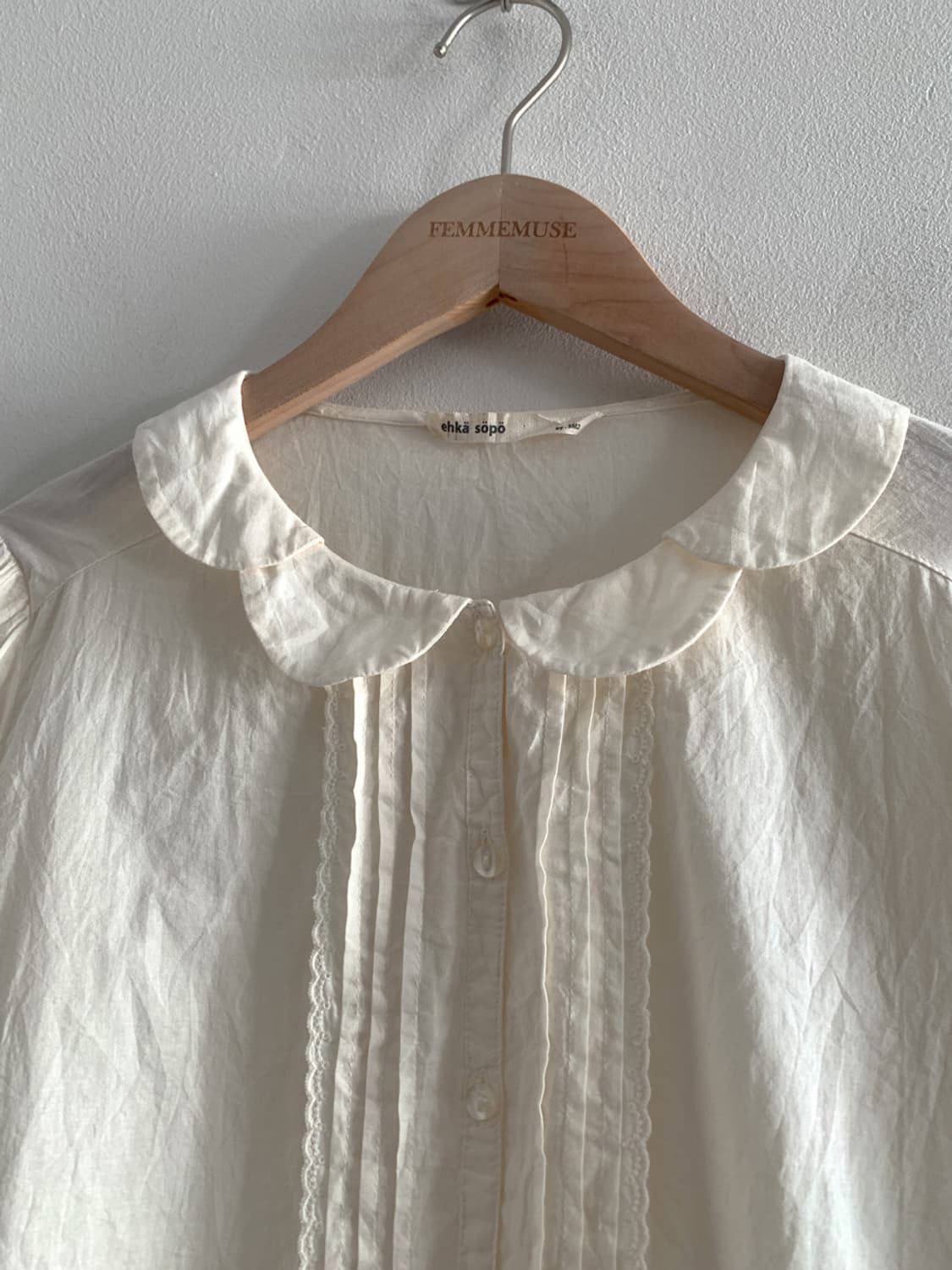 (Vintage)Lace Collar Blouse Shirts 상품이미지2