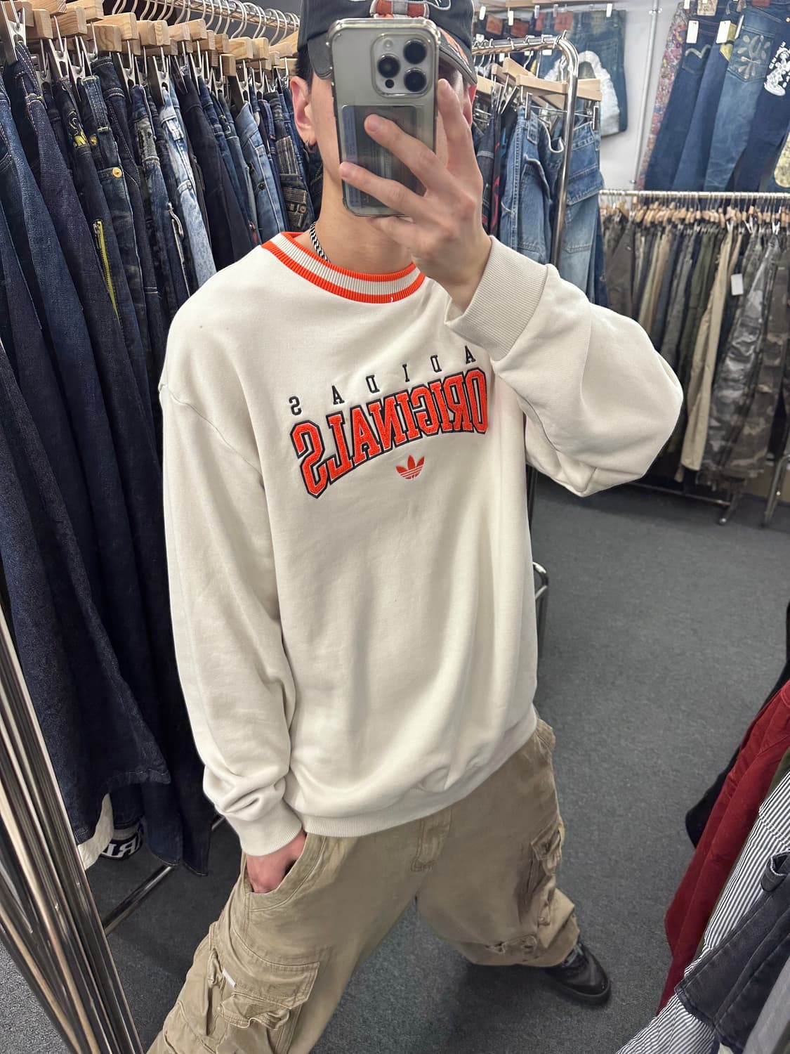 2XL) 아디다스 오리지널 스웻 맨투맨 상품이미지1