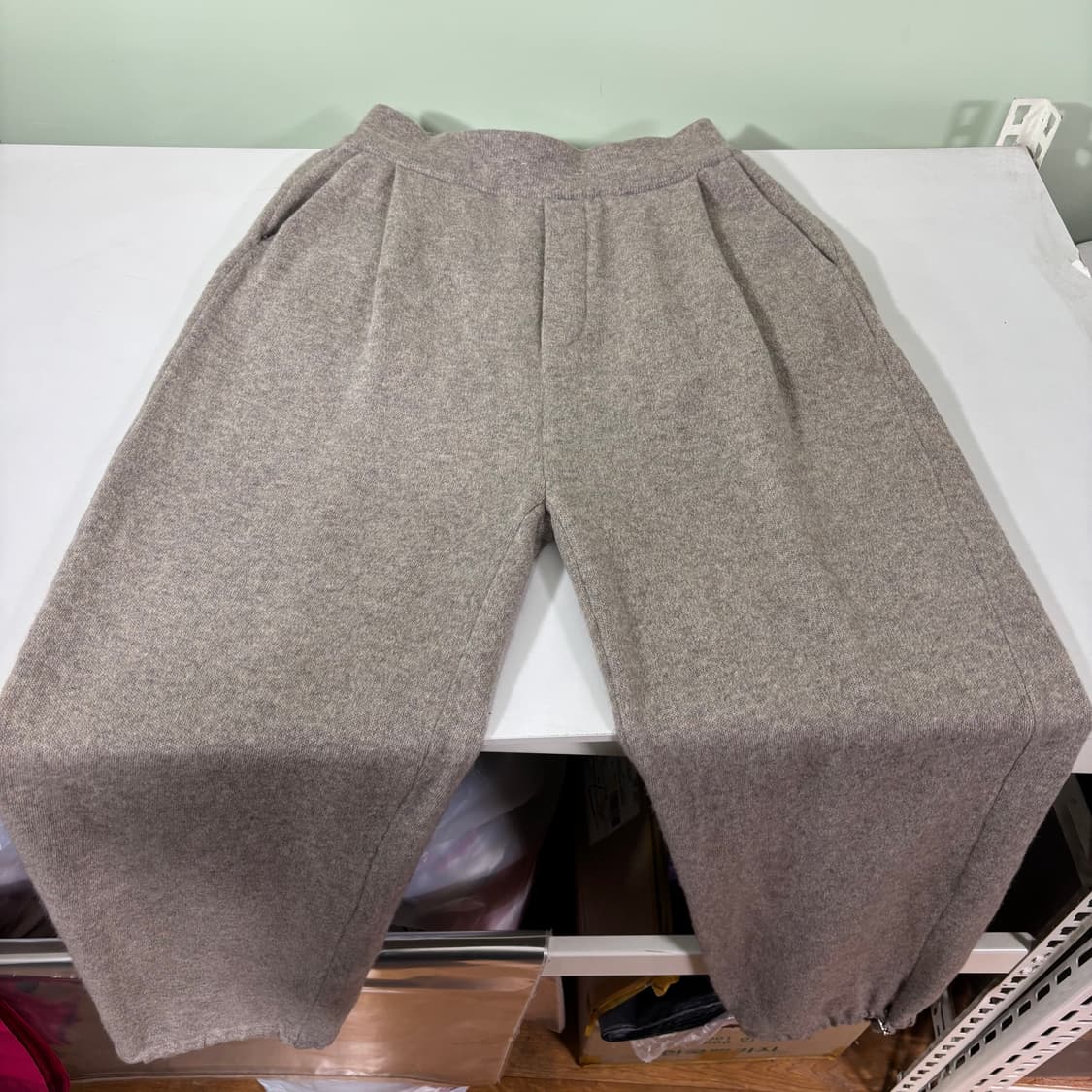 M 우마뭉 베이지 니트팬츠 상품이미지4