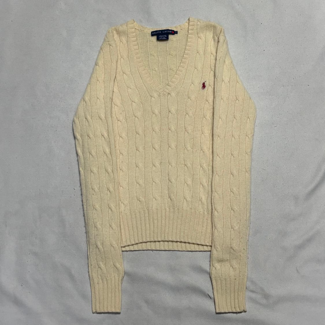 S 폴로랄프로렌 여성용 꽈베기 브이넥 니트 상품이미지2