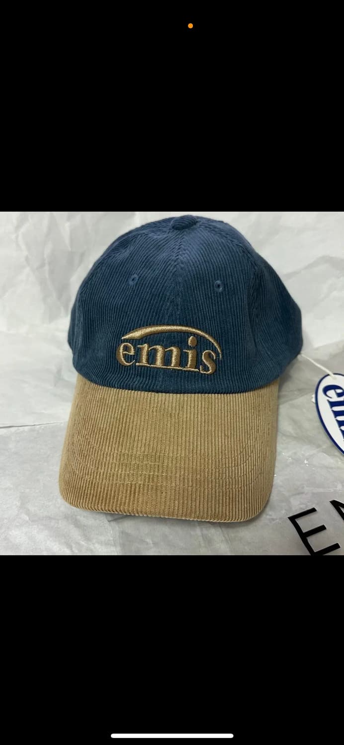 이미스 코듀로이 투톤 볼캡 블루 새상품  상품이미지3