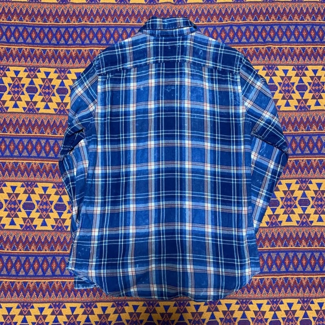 [95] 폴로랄프로렌 블루 워싱 데미지 체크셔츠 상품이미지3