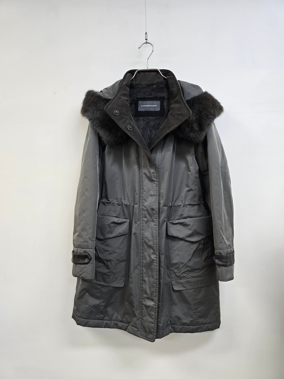 쁘렝땅 토끼털 안감 머스크렛퍼 패딩 상품이미지1