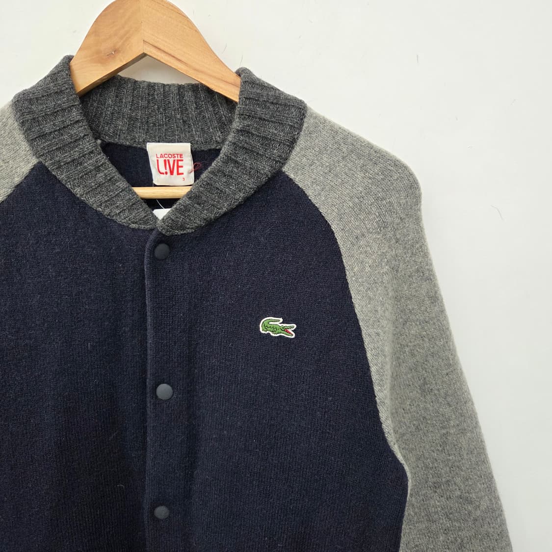 라코스테 라이브 스타디움 니트 가디건 남m 상품이미지3