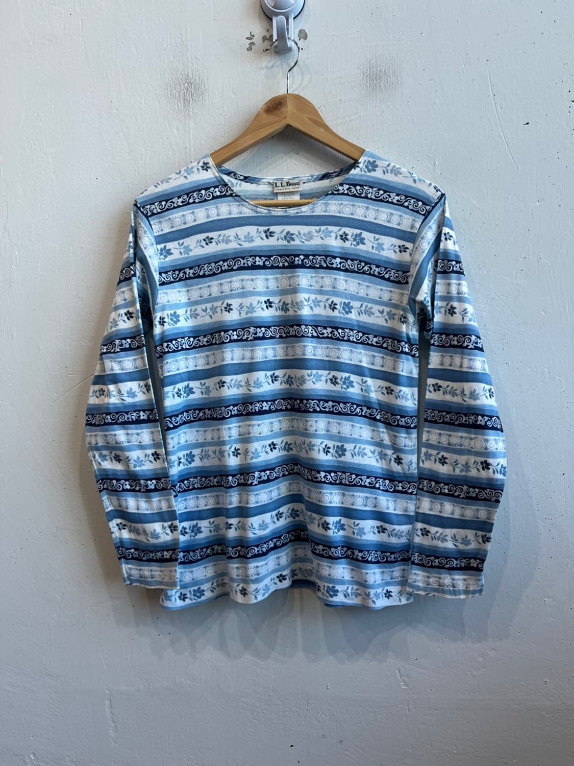 90s 엘엘빈 플라워 롱슬리브 Made in USA 상품이미지1