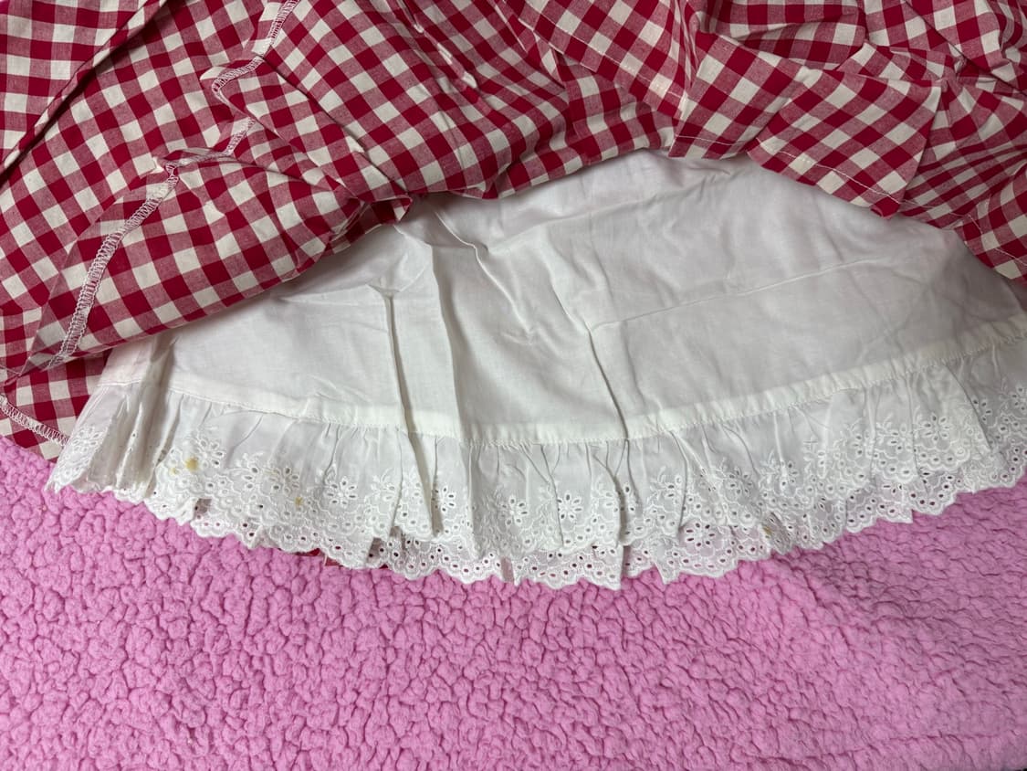 리즈리사 고전 핀터깔 대대장 히메카지 라떼갸루 히메갸루 깅엄 스커트 상품이미지3