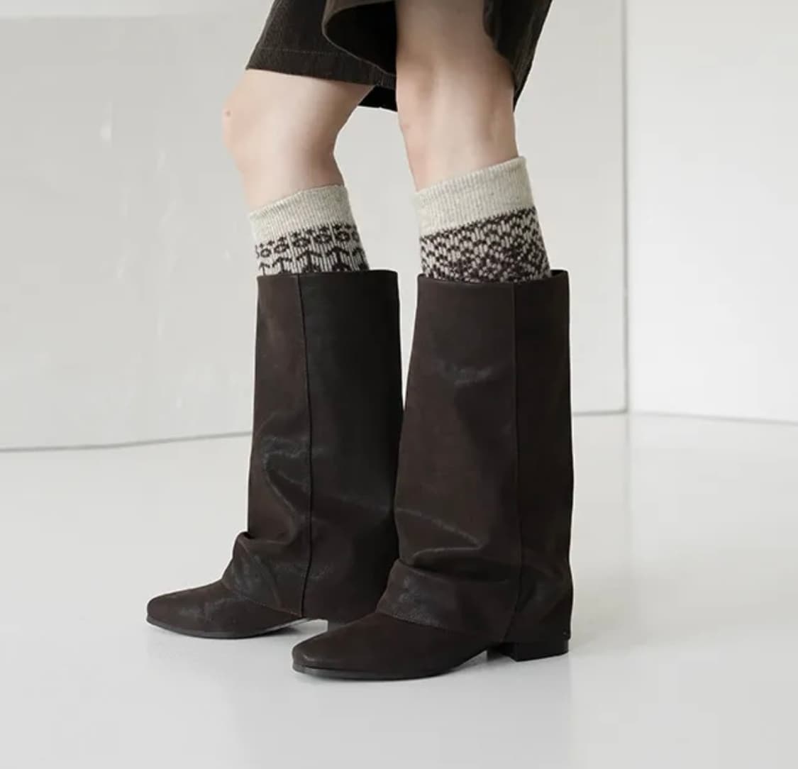 새상품)레이어드  롱부츠 브라운 250 상품이미지2