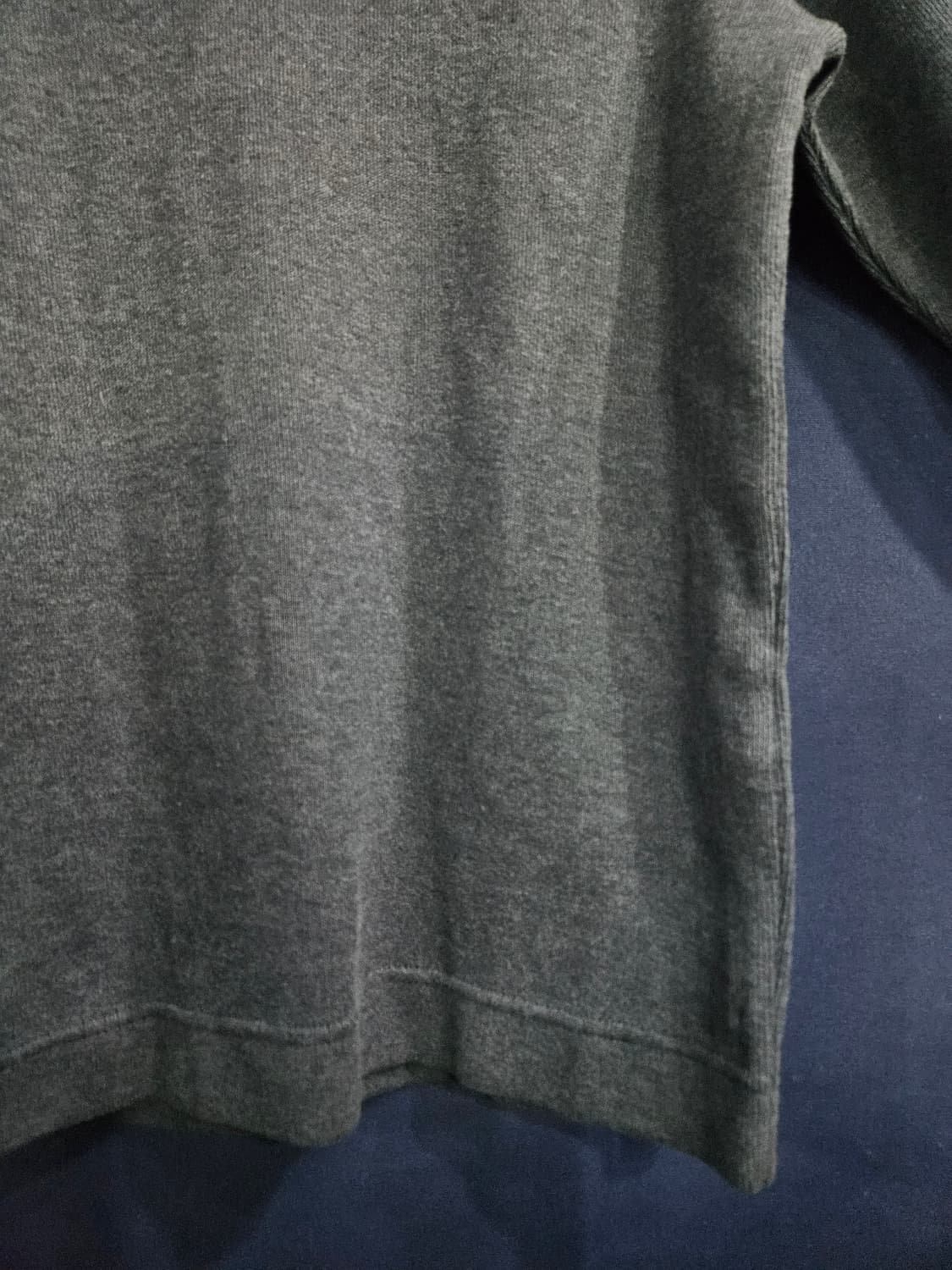 빈폴 다크그레이 남성 슬림핏 95 반집업 기모 긴팔티  상품이미지6