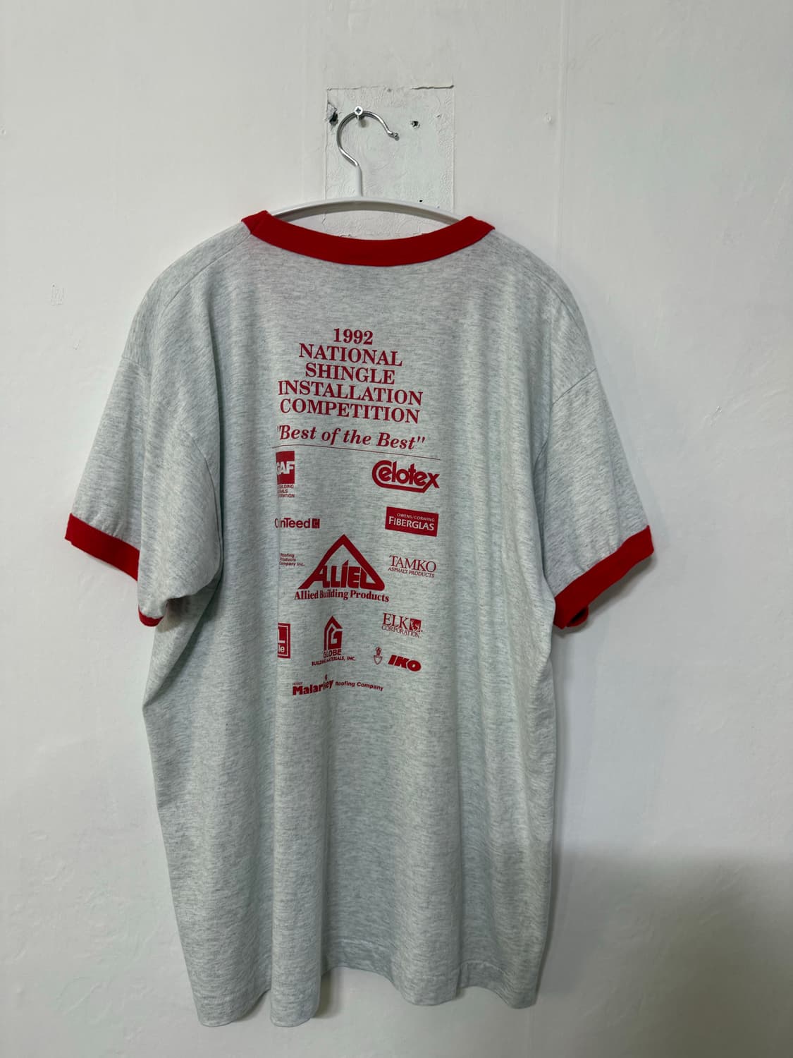 90s 빈티지 링거 반팔 티셔츠 National Shingle Compe 상품이미지2