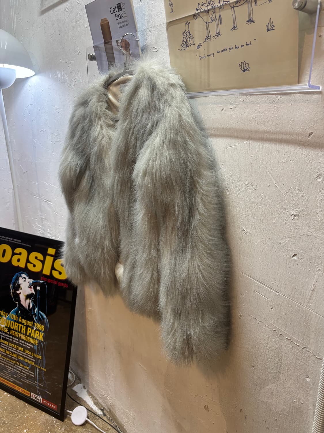 은빛 그레이 퍼 자켓 상품이미지7