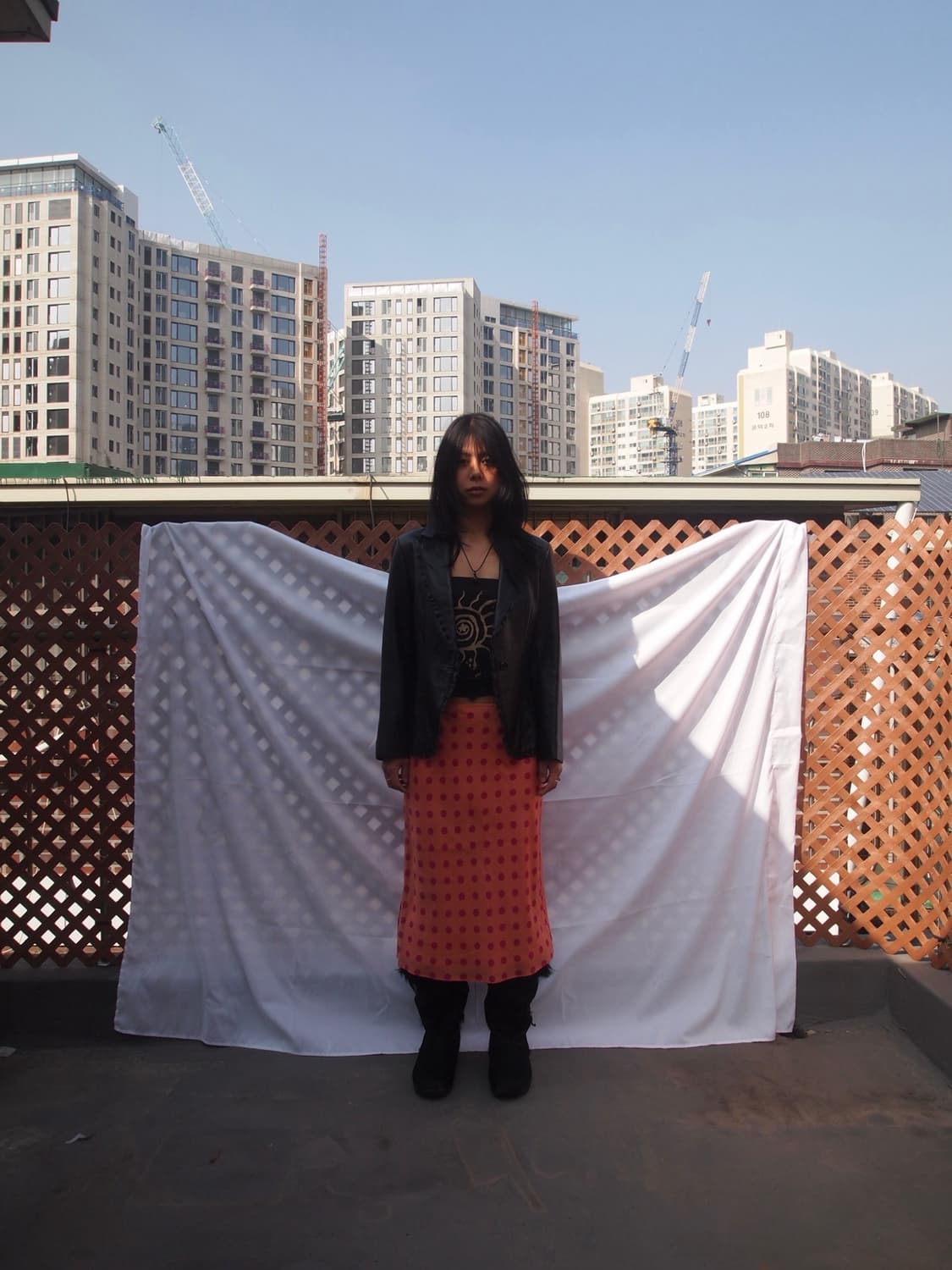 TAE KYOUNG 프릴 레더 자켓 상품이미지4