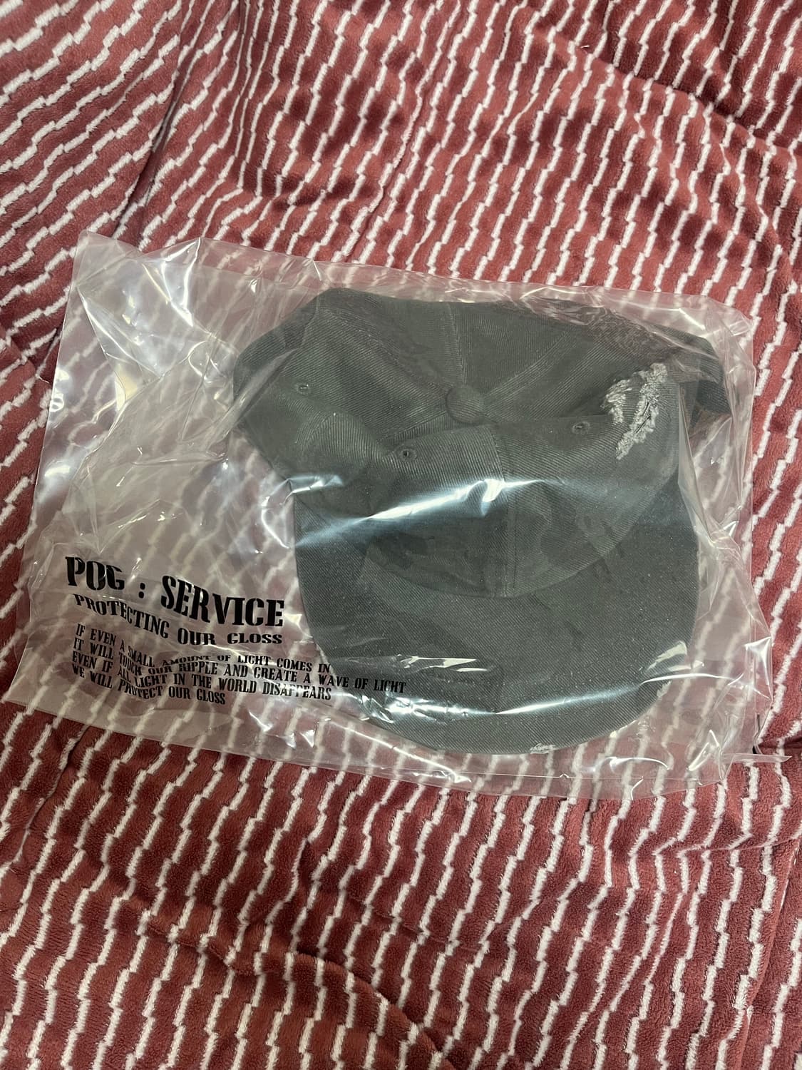 포그서비스 모자 차콜 새상품 상품이미지1