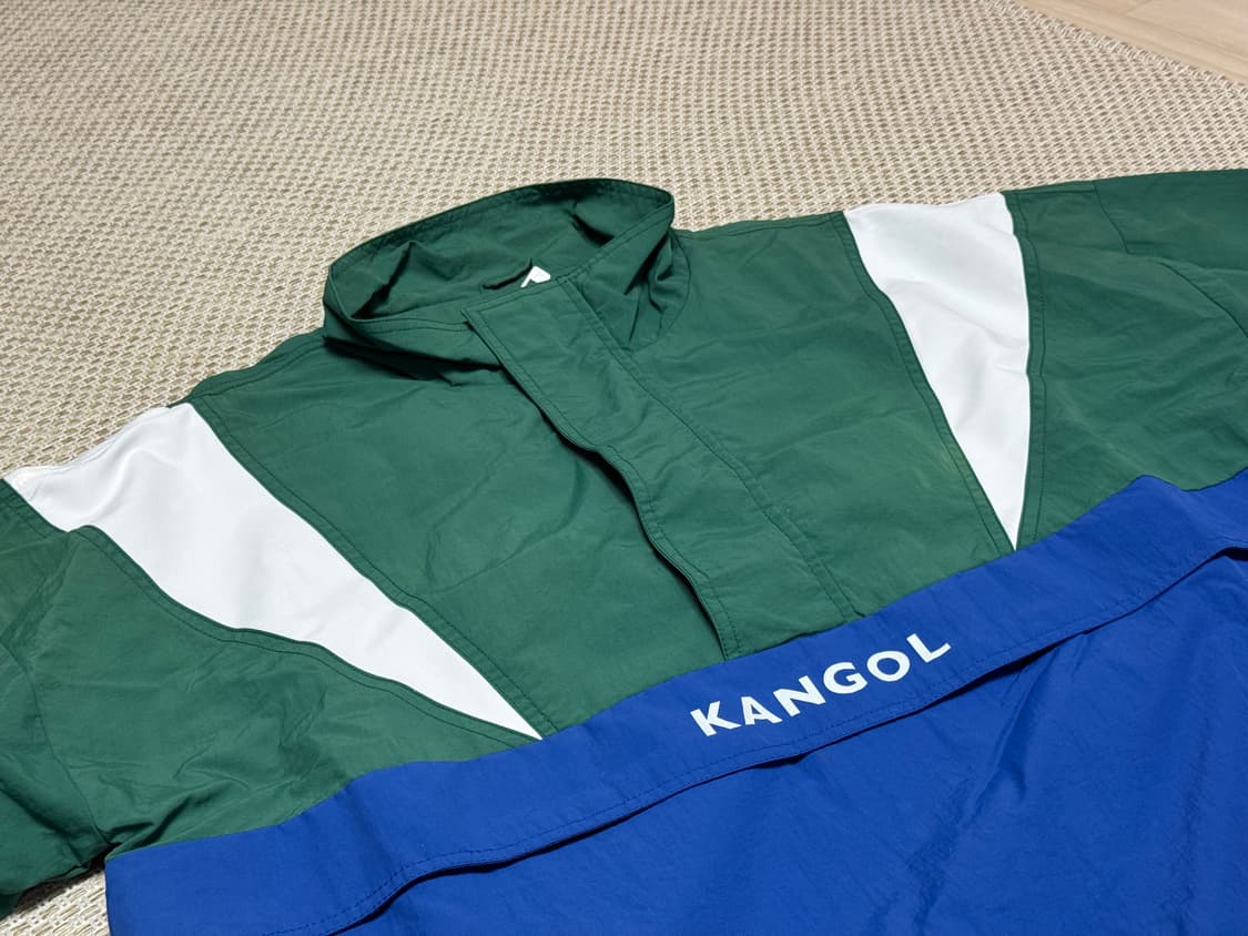 캉골 멀티 컬러드 아노락 그린 L사이즈 상품이미지1