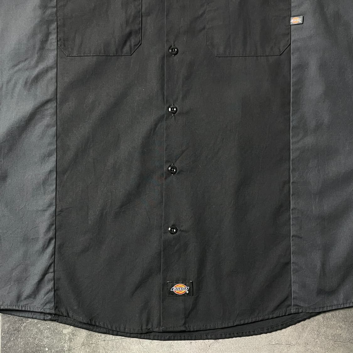 DICKIES 디키즈 빈티지 블랙 그레이패널 워크 셔츠 A00862 상품이미지4