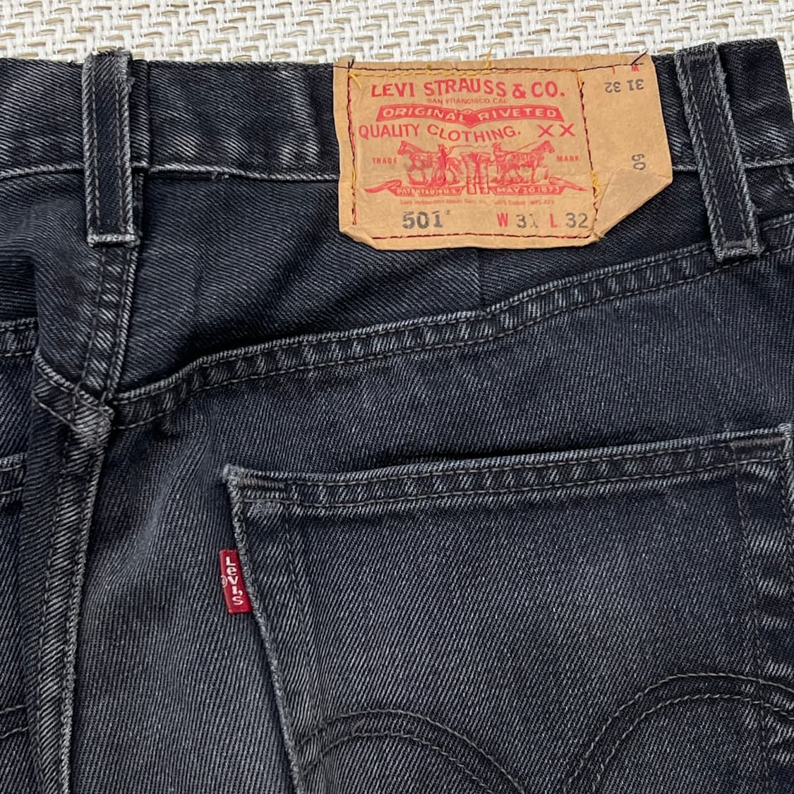 리바이스 501 흑청팬츠 r2205 상품이미지7