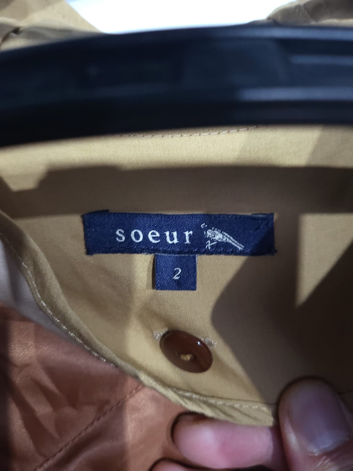 Soeur 쉐르 후드 롱 코트 베이지 상품이미지4