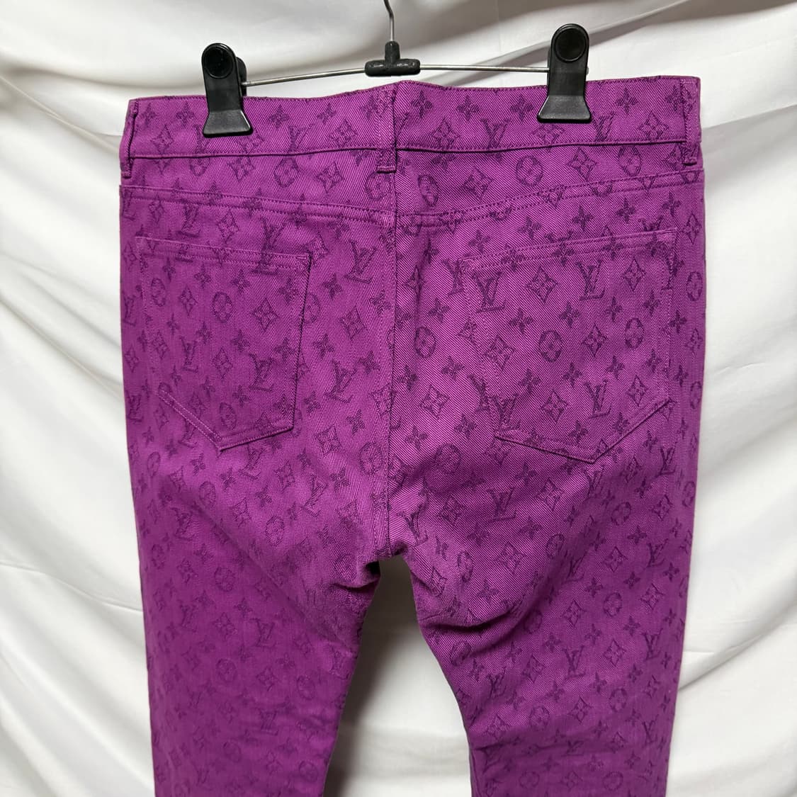[S+급/정품] 루이비통 모노그램 데님 자켓 팬츠 셋업 퍼플 상품이미지9