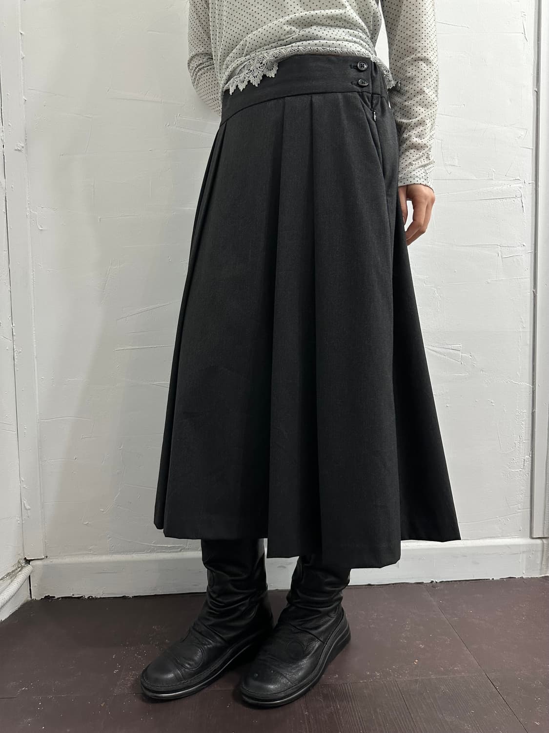 pleats skirt 상품이미지1