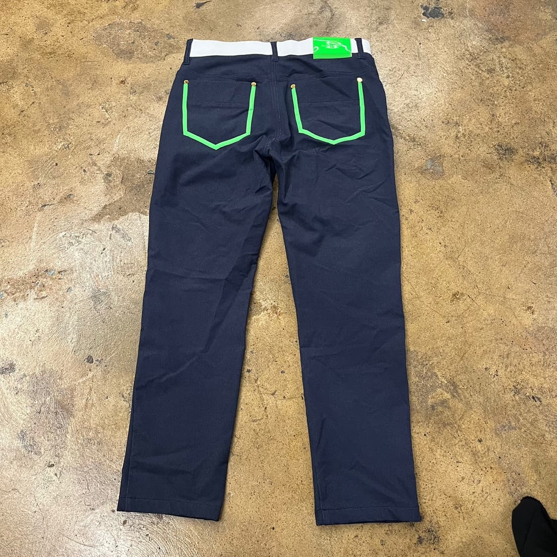 [정품] 마크앤로나 네이비 배색 골프 바지 b14 상품이미지3