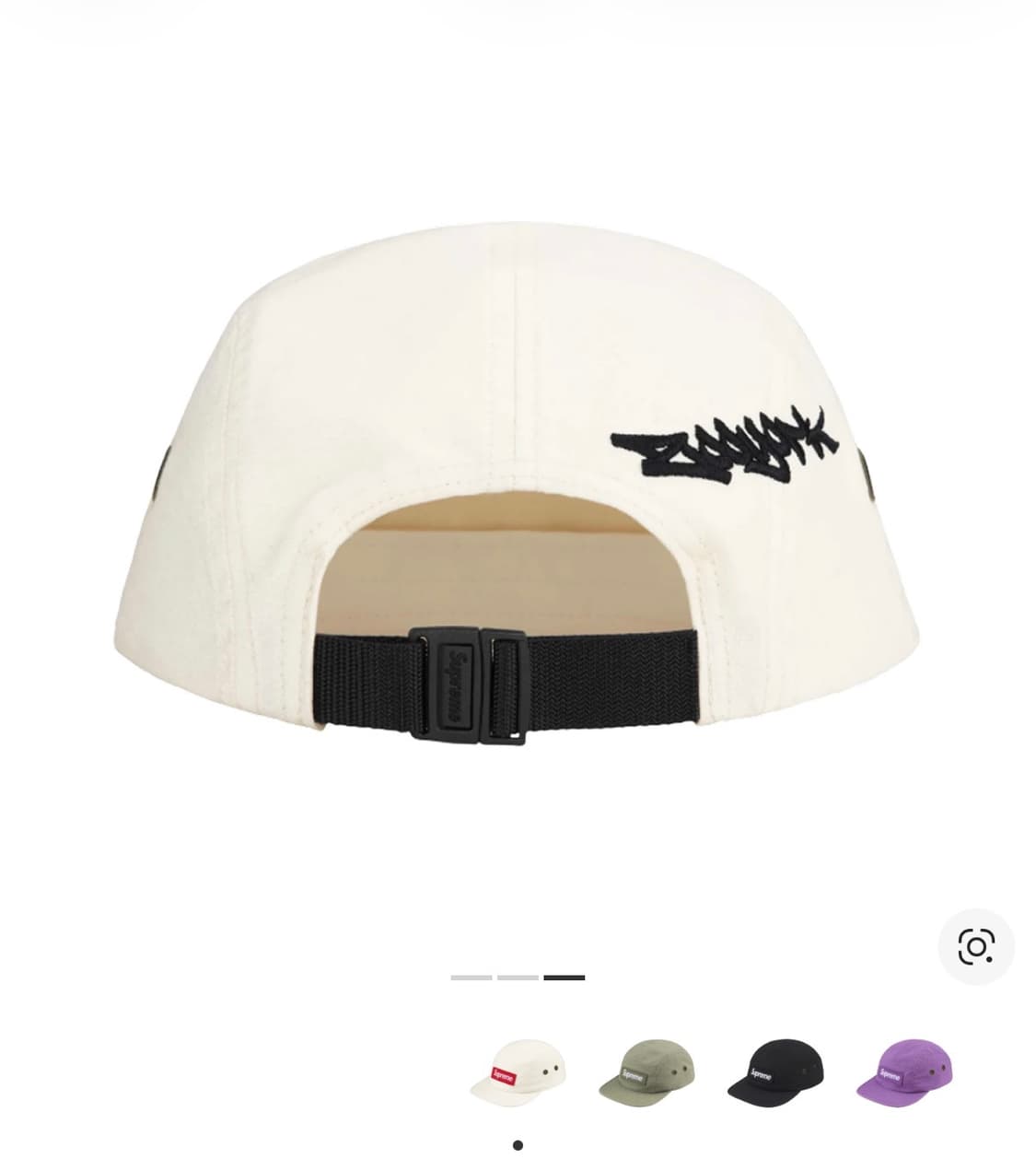 슈프림 x 주욕 캠프캡 화이트 상품이미지4