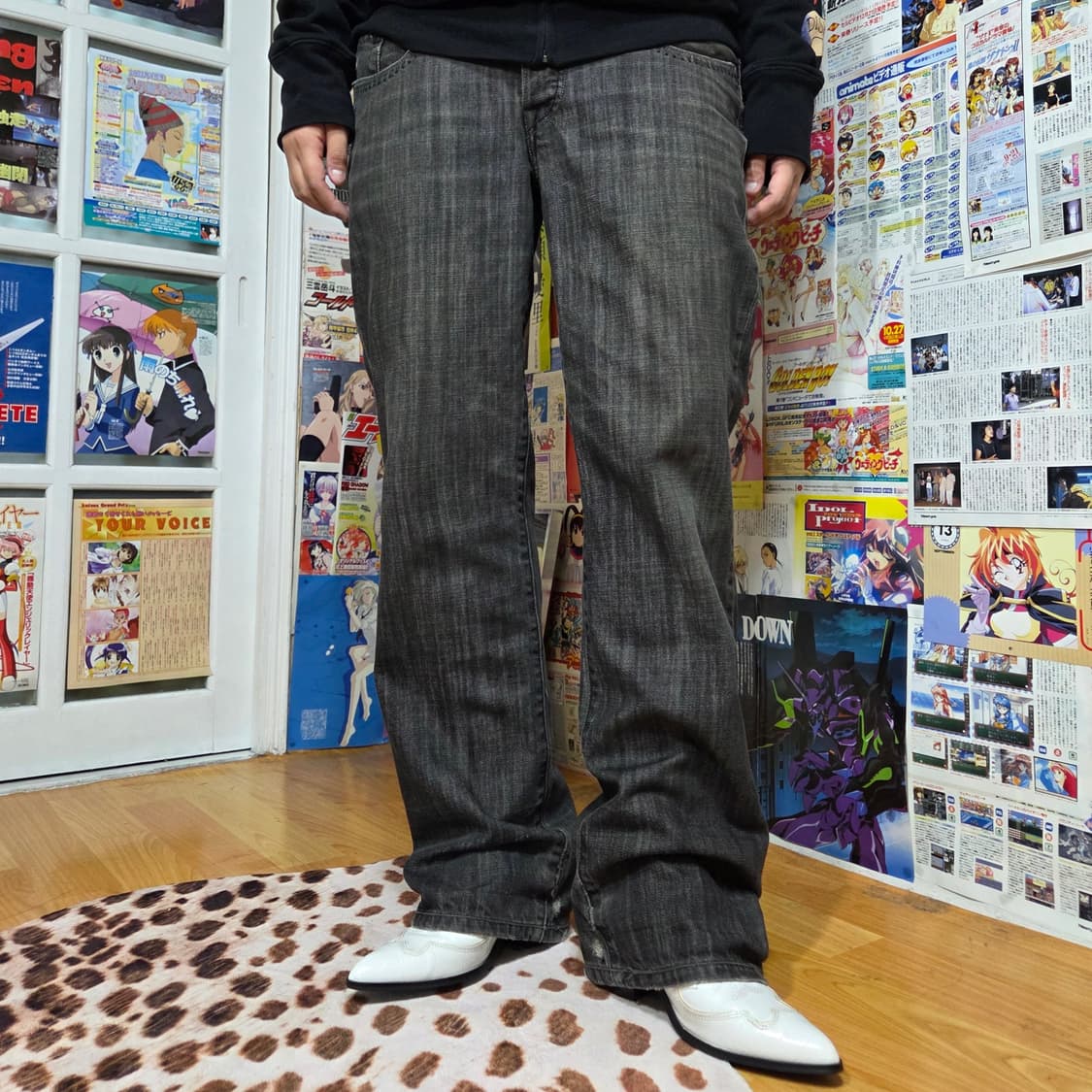 리바이스 그레이 워싱 데님 팬츠 상품이미지2