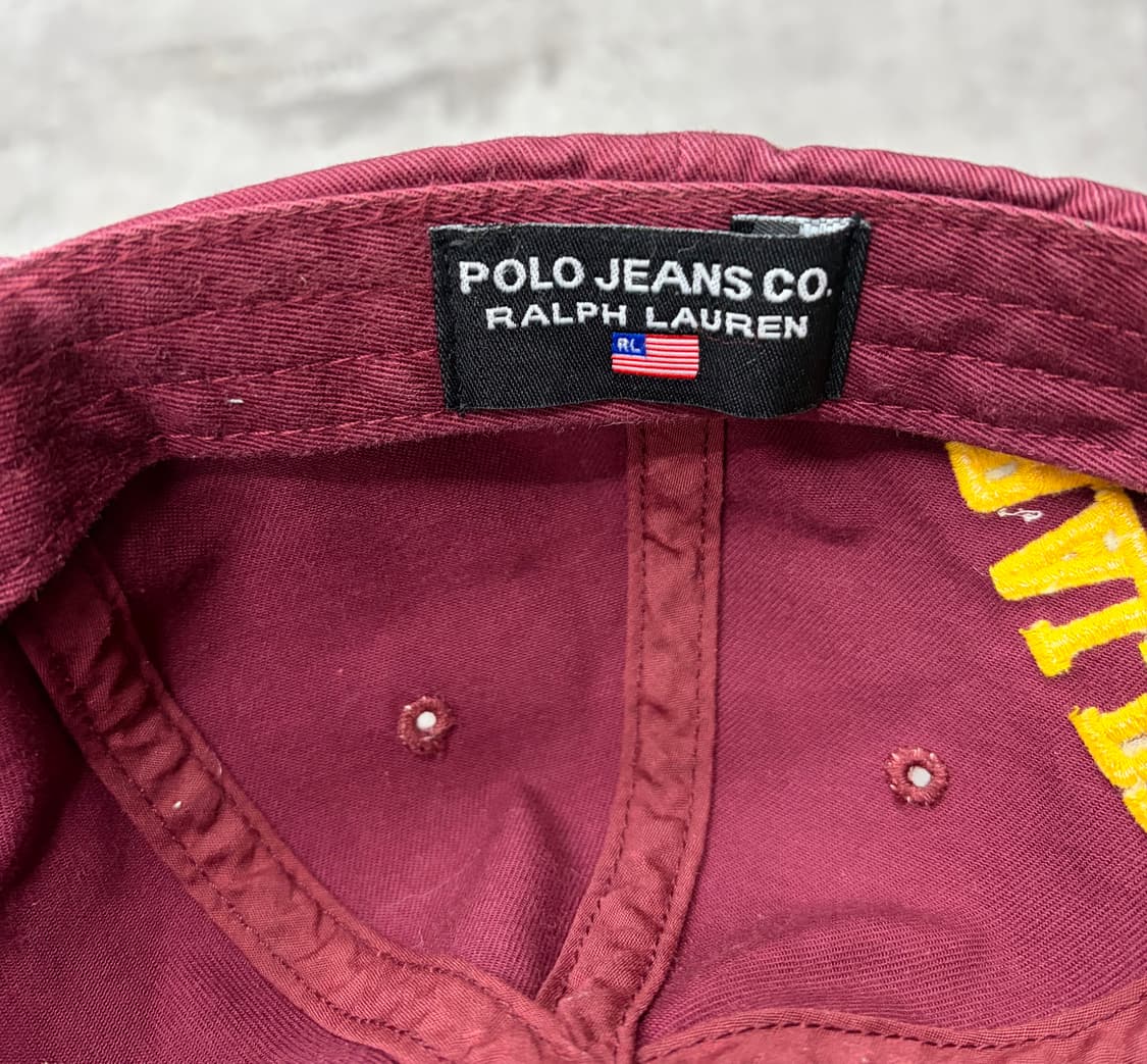 00s 폴로진스 랄프로렌 볼캡모자 버건디색상 상품이미지6