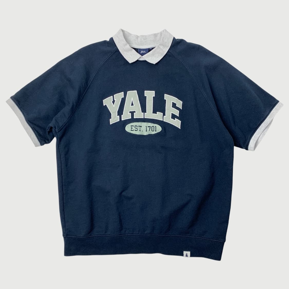 [XL/정품] yale 예일 네이비 반팔 티셔츠 상품이미지1