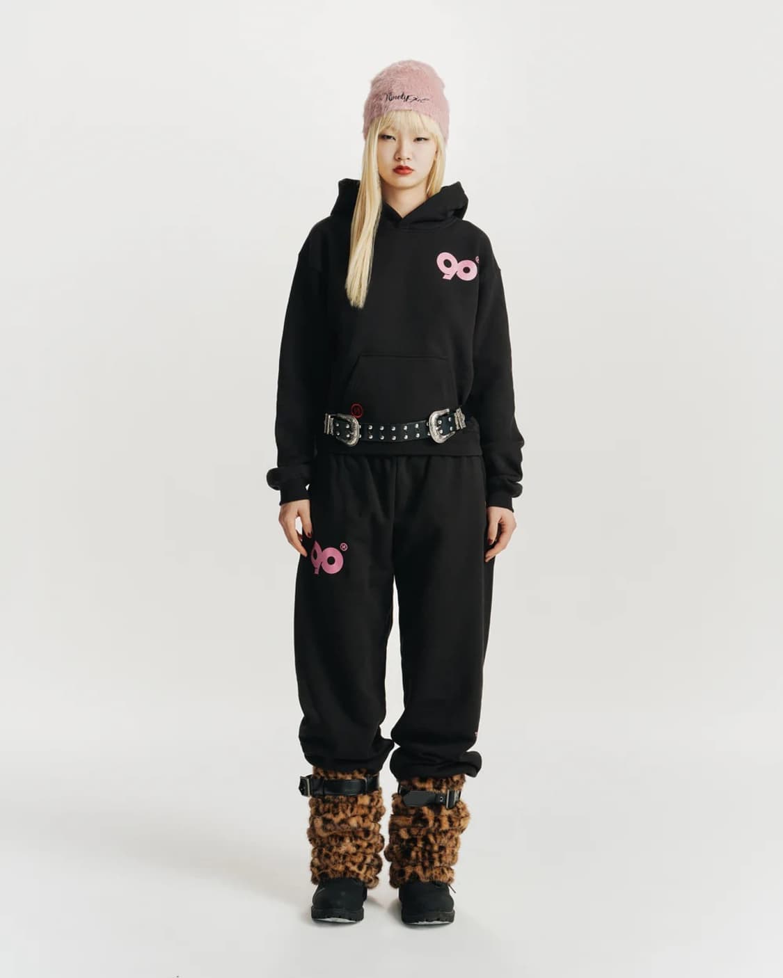 9090 글리터 핑크 셋업 상품이미지2