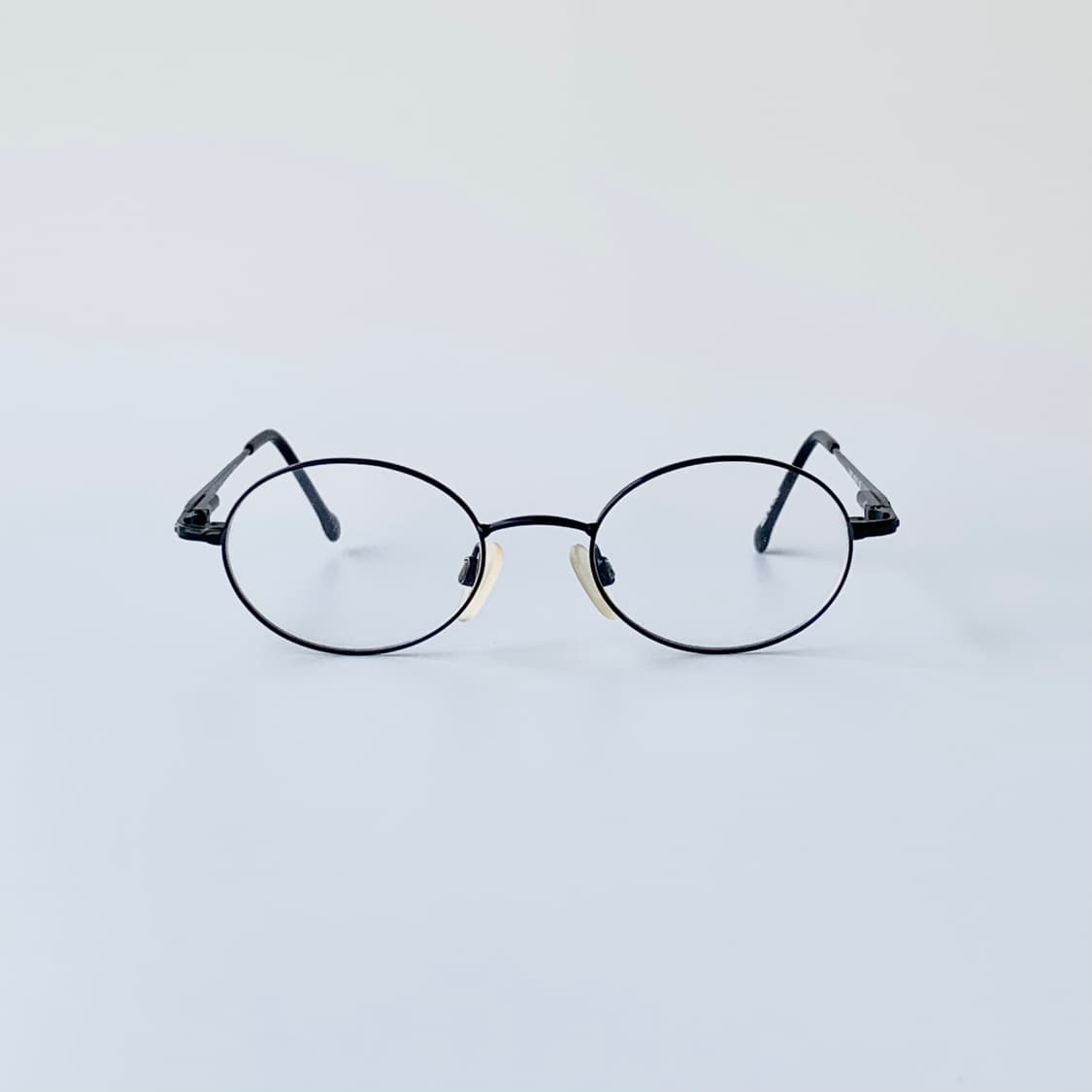 815 빈티지안경 데드스탁 픽키 클래식 블랙 오벌 메탈 안경테 상품이미지1