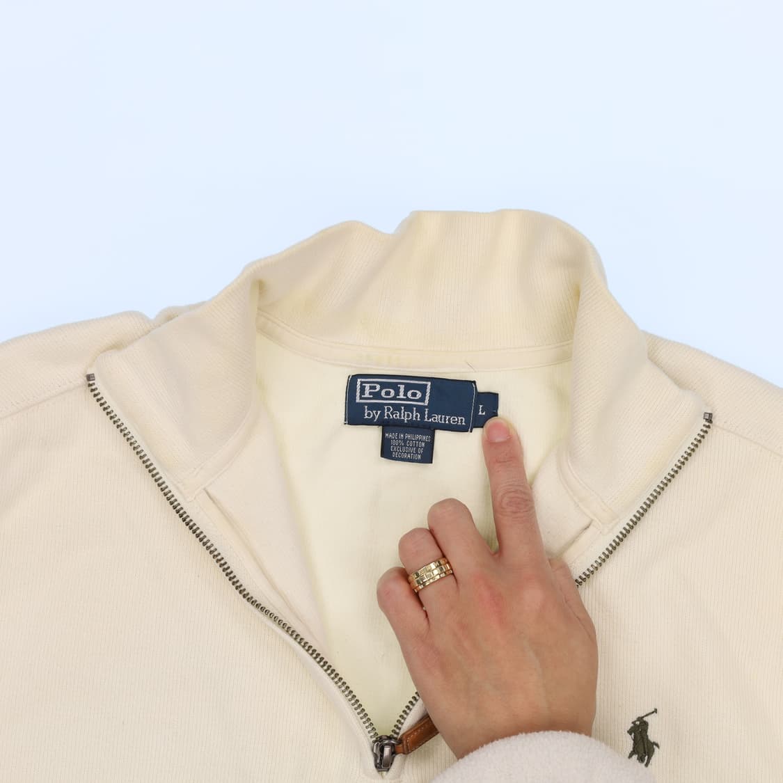 [L] 폴로랄프로렌 스몰로고 반집업 1230H1 상품이미지5