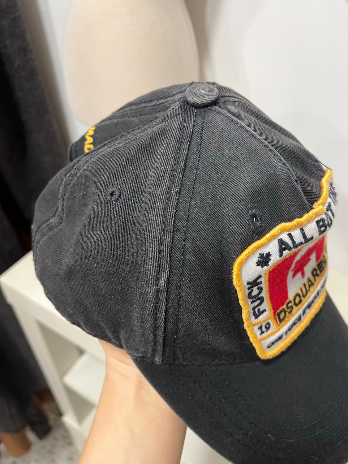디스퀘어드2 블랙 패치 캡 모자 상품이미지2