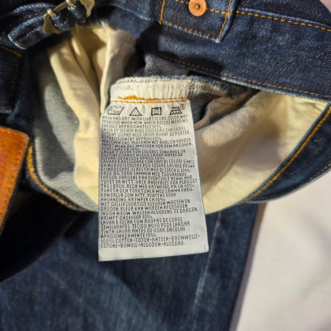 [W32L40]90s USA 리바이스 201XX 데님팬츠(555공장) 상품이미지4