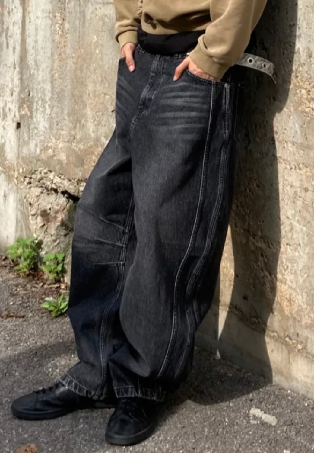 9999아카이브 커브드 데님 팬츠 상품이미지3