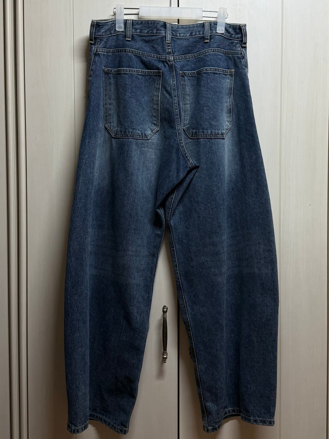 Wide Curve Jeans(Washed Blue) 상품이미지3