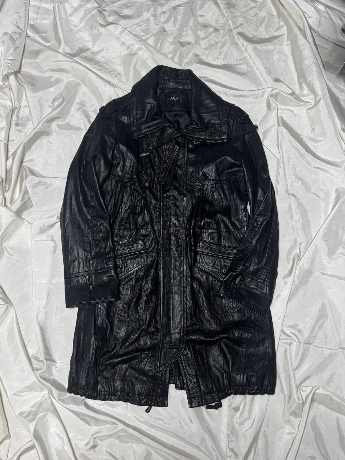 Y2k Style Sheepskin leather coat 상품이미지1