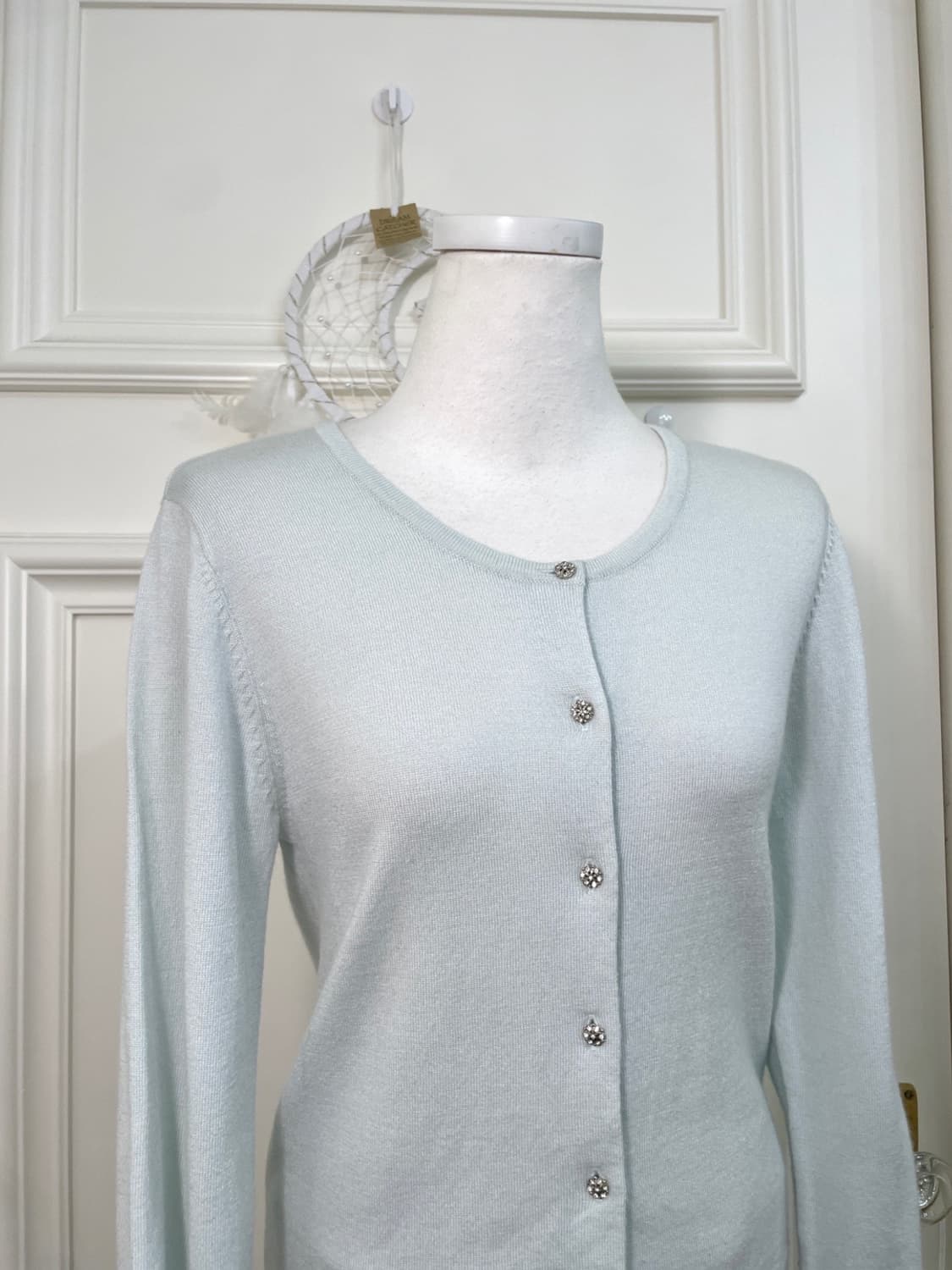 mint cubic button soft basic cardigan 상품이미지6