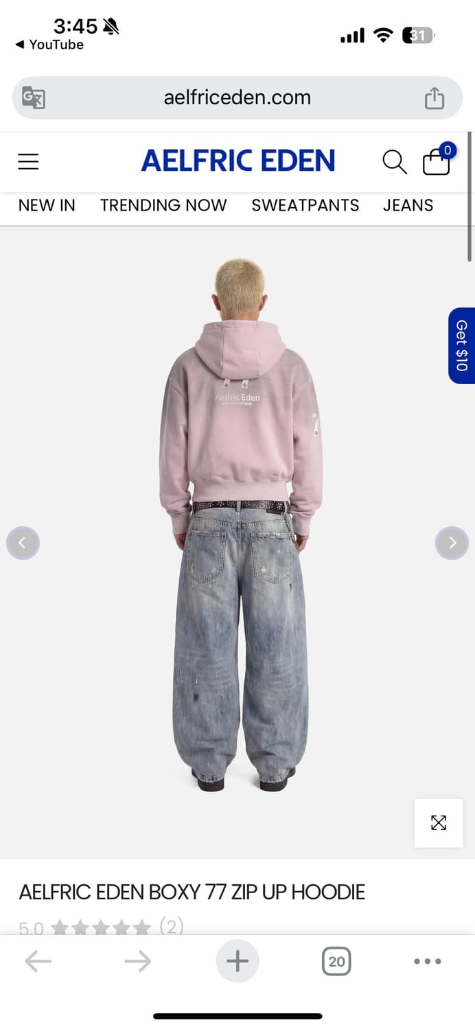 AELFRIC EDEN BOXY 77 ZIP UP HOODIE (s) 상품이미지2