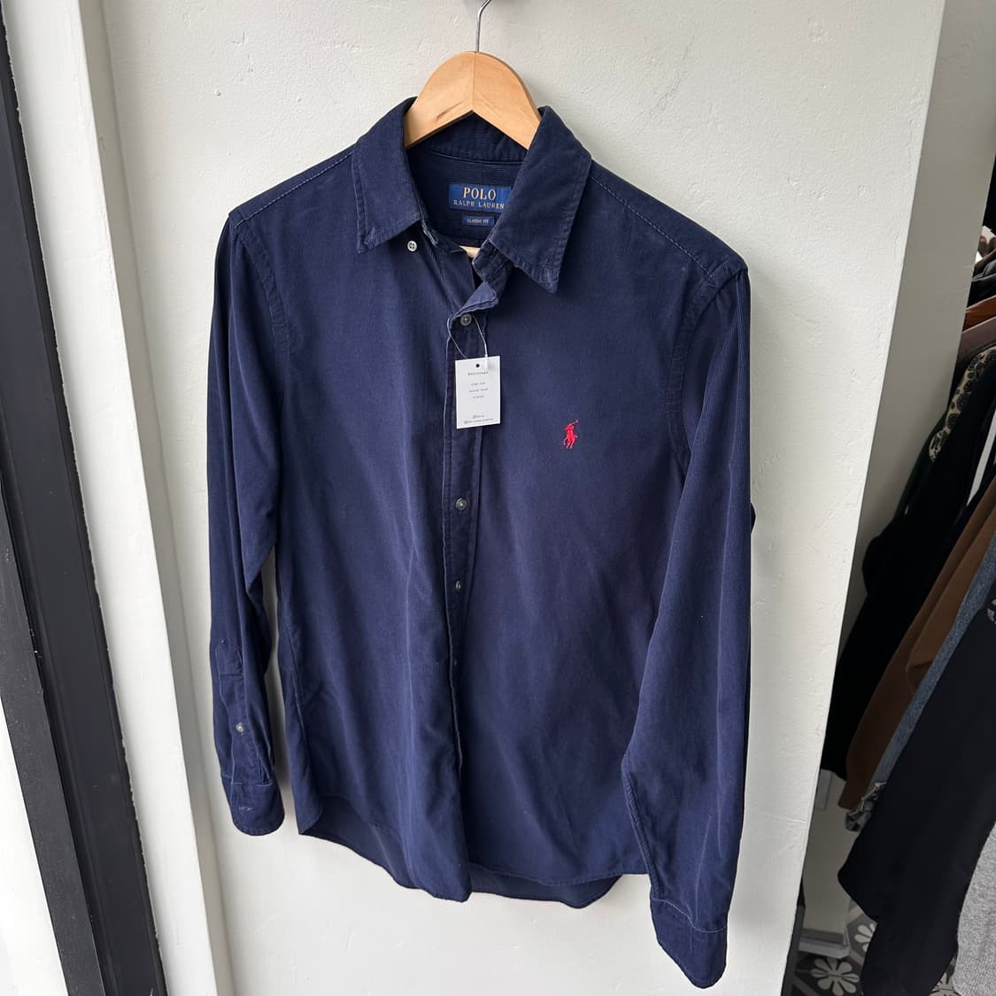 15255 - 폴로 랄프로렌 네이비 코듀로이 셔츠 상품이미지2