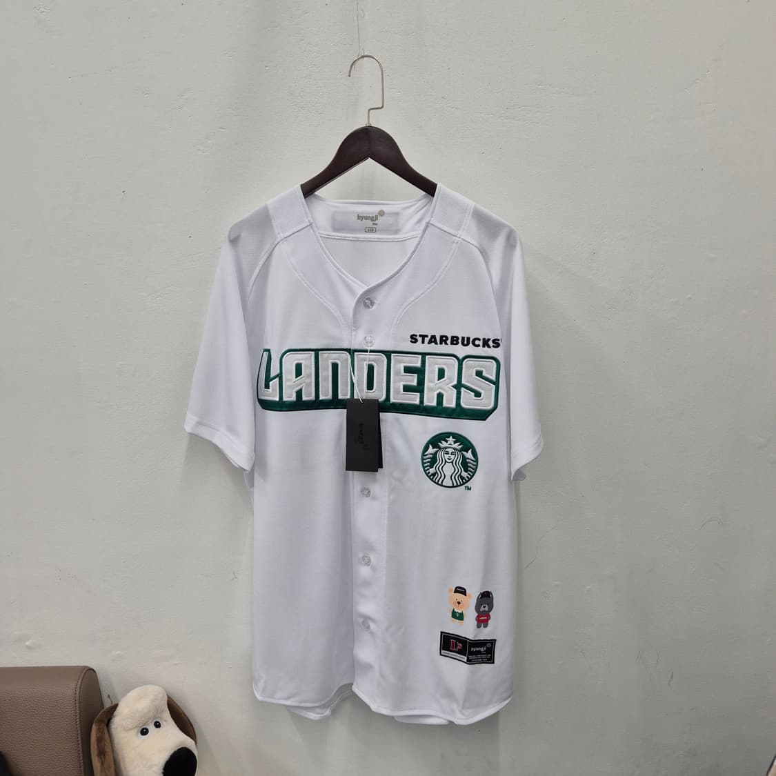 SSG랜더스 스타벅스 22주년 파트너 베이스볼 유니폼 110 상품이미지1