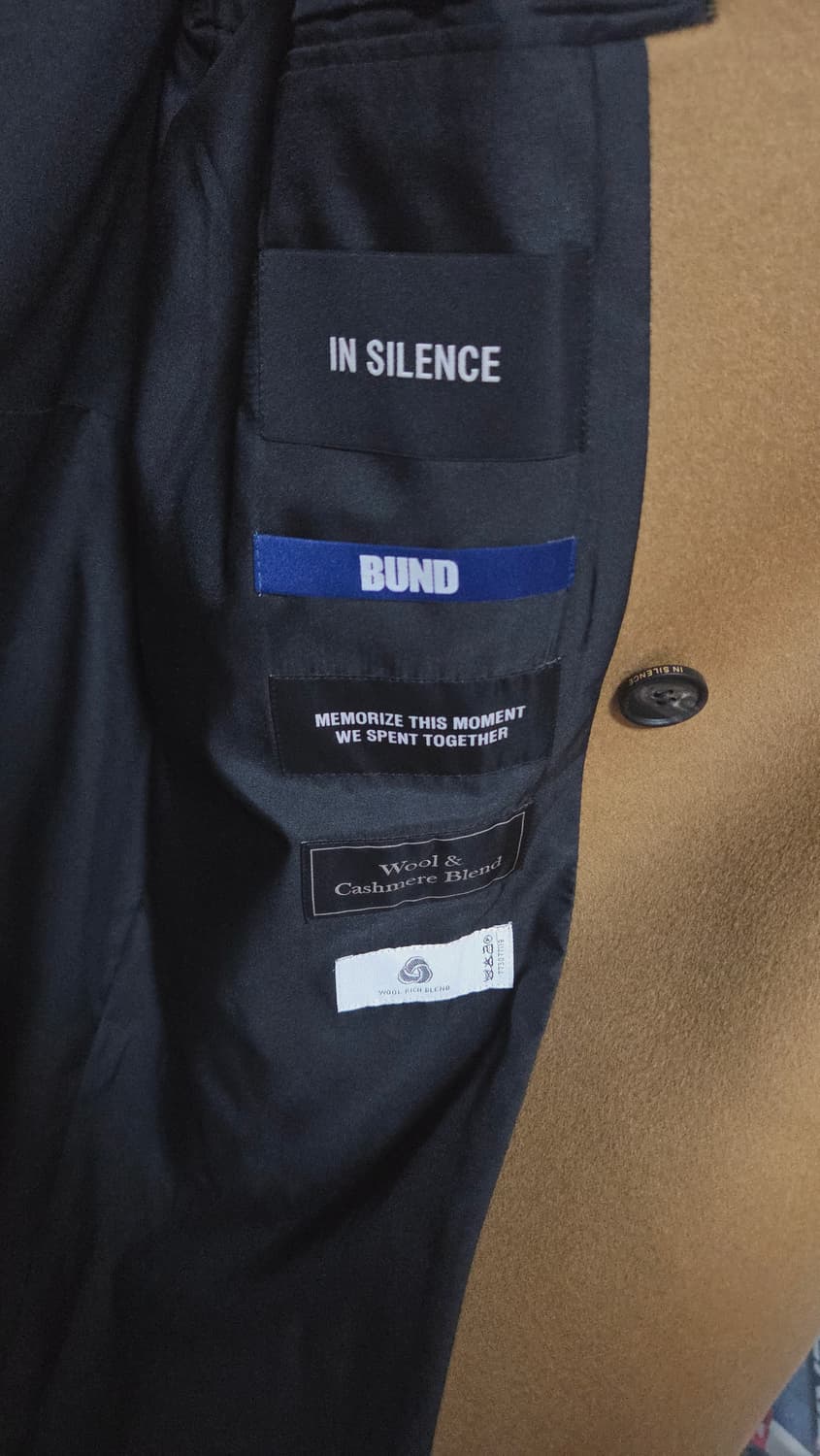 (착샷) 인사일런스 분트 더블 코트 캐시미어  상품이미지5