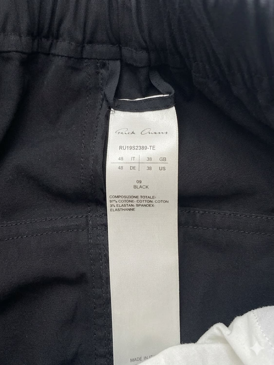 릭오웬스 Rick Owens 19SS Babel 컬렉션 쇼츠 블랙 상품이미지4