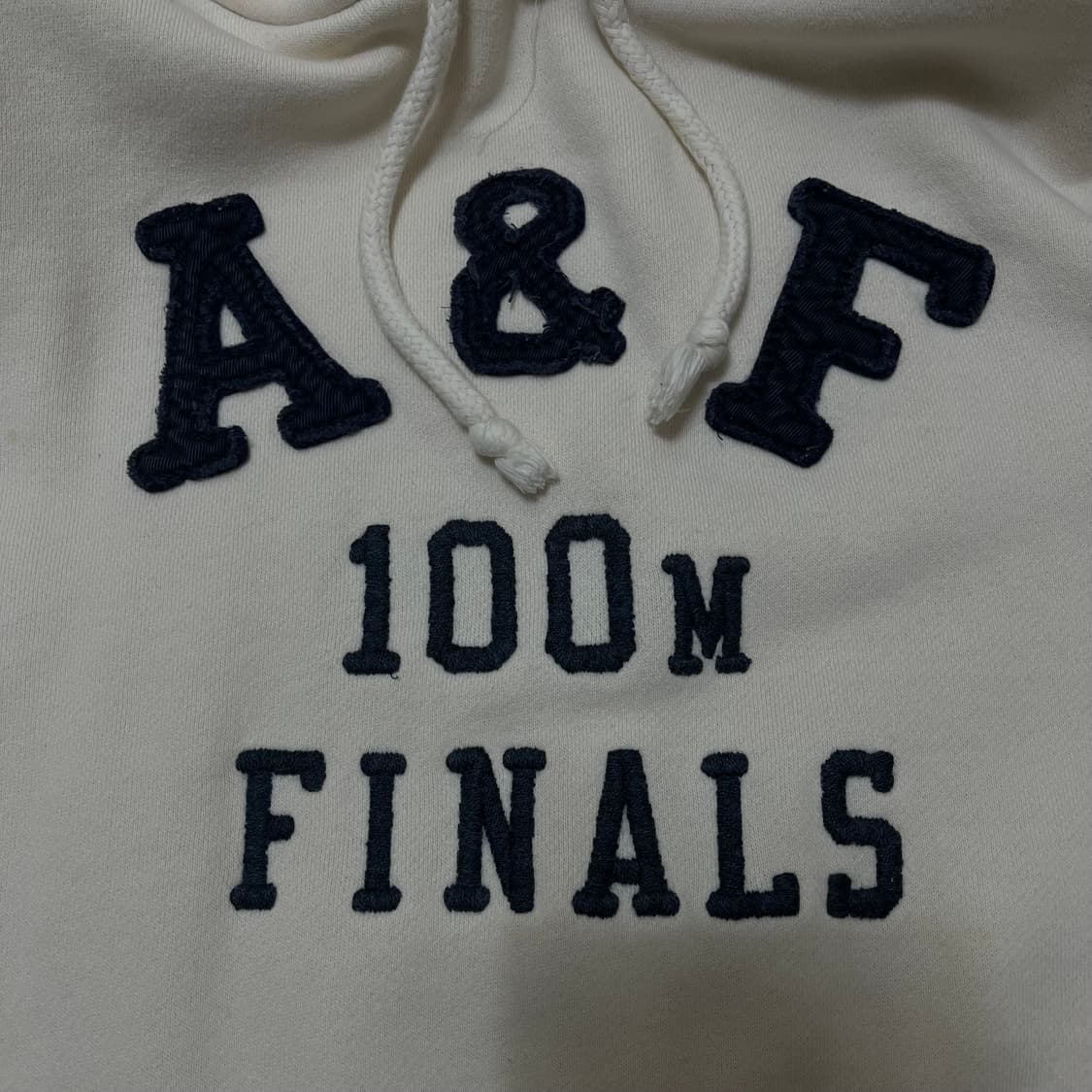 아베크롬비 100M Finals 로고 기모 후드티 S/90 상품이미지5