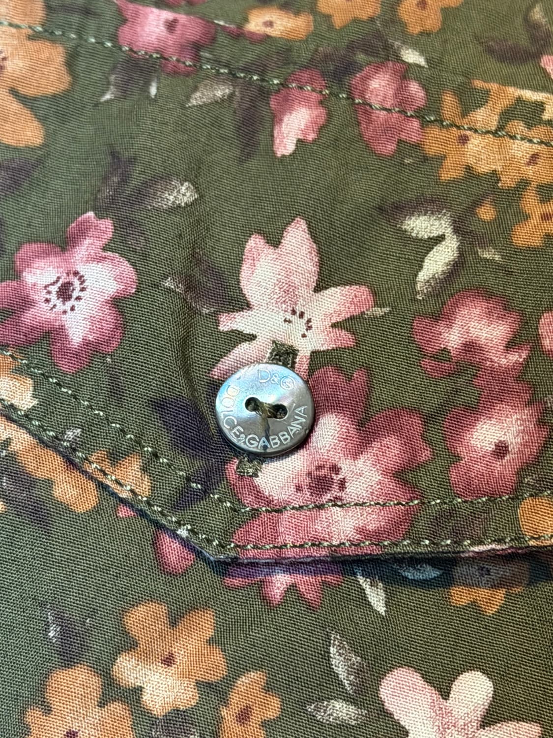 돌체앤가바나 아카이브 플라워 패턴 셔츠 상품이미지3