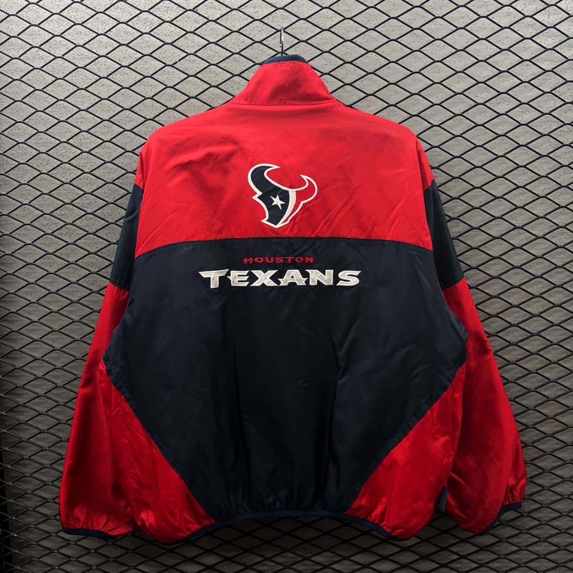 USA VINTAGE 리버시블 플리스자켓 휴스턴 텍산스 팀로고 빅컬러블럭 상품이미지3