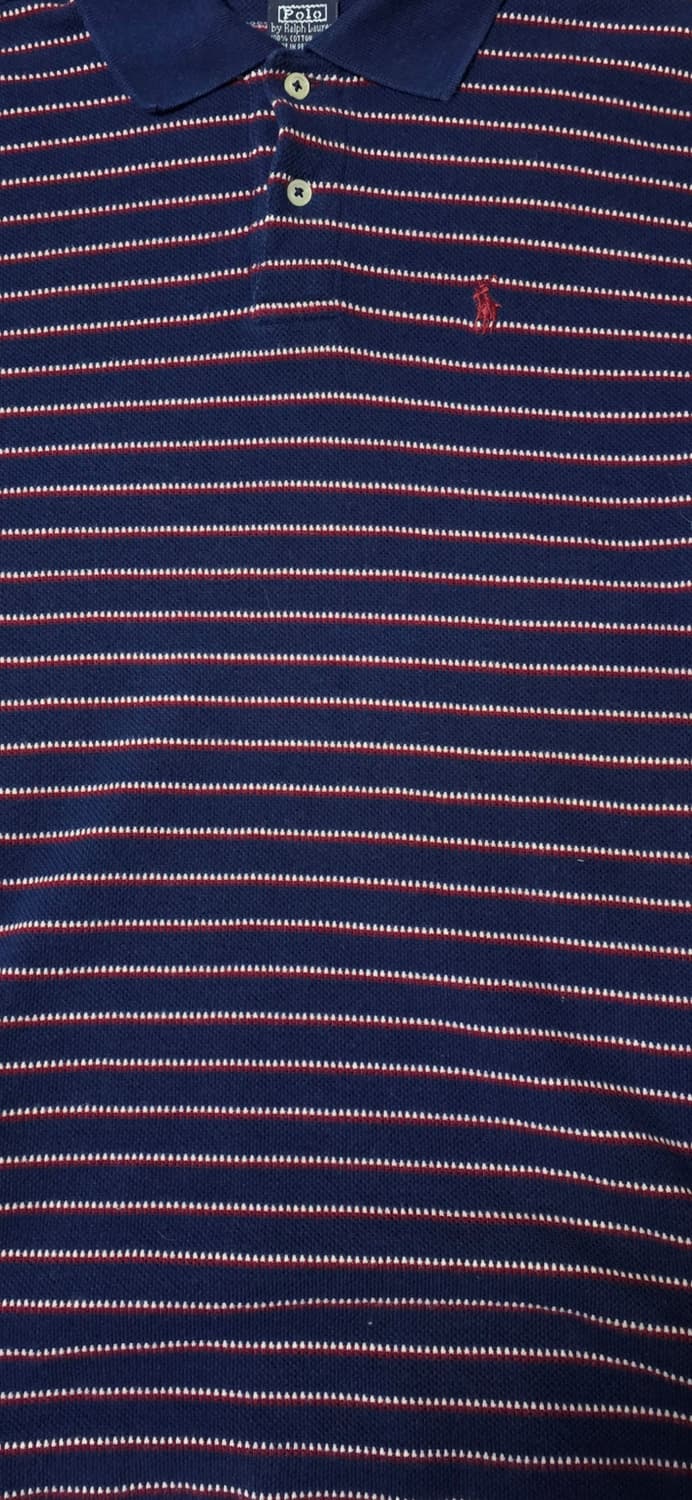 폴로 랄프로렌 스트라이프 긴팔 카라티 M 상품이미지4