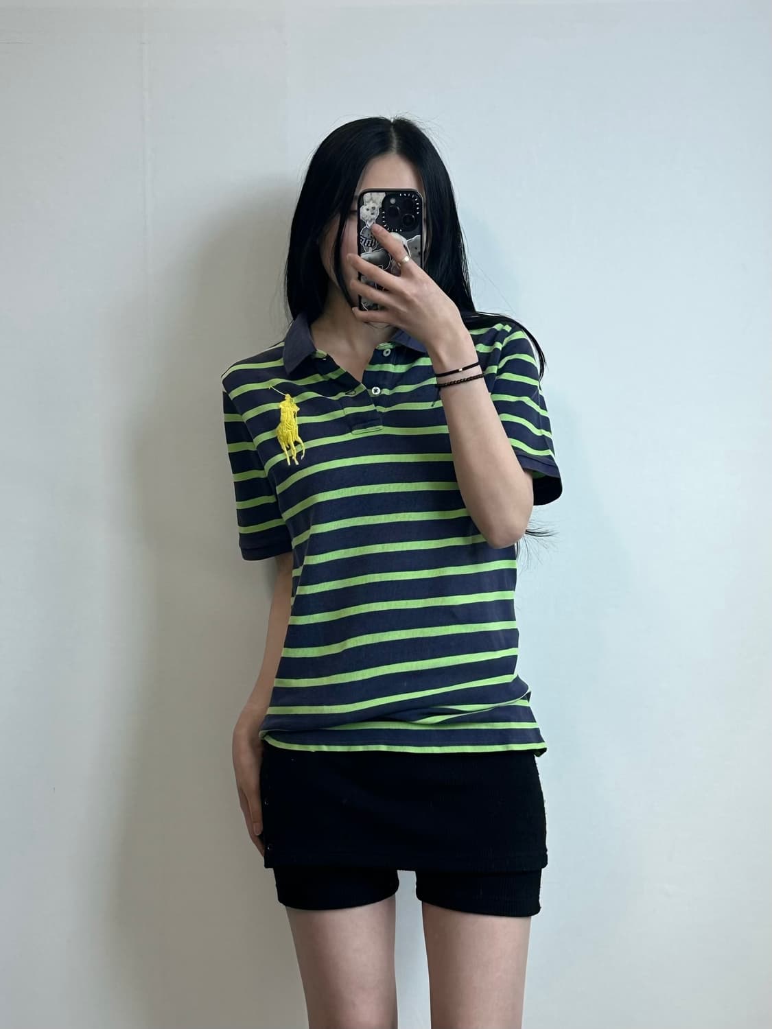 폴로 랄프로렌 빅포니 스트라이프 반팔 피케 티셔츠 상품이미지1