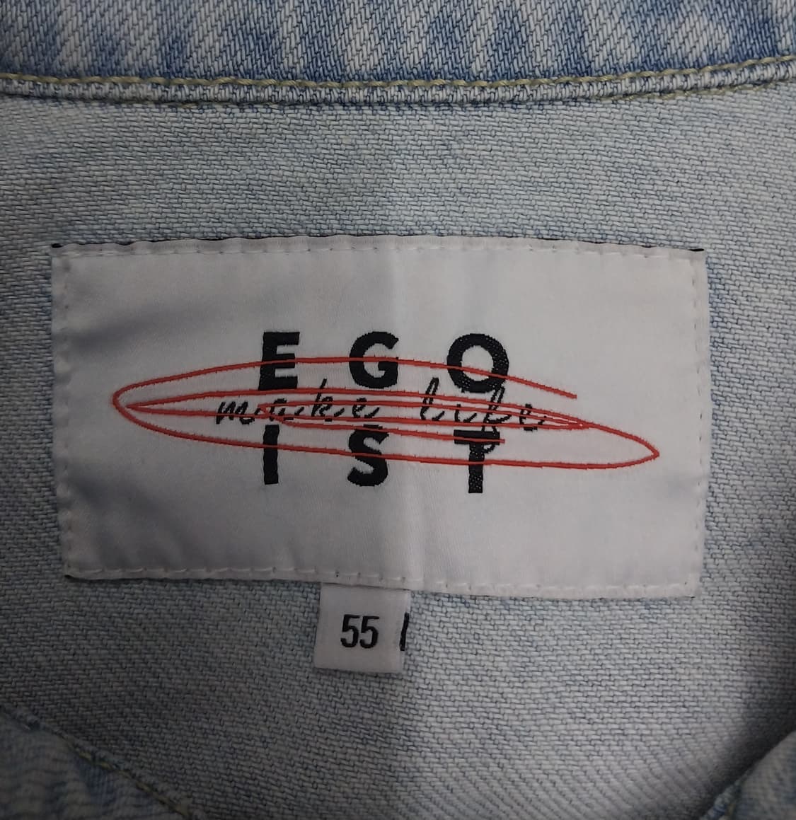 EGOIST 크롭 패치워크 데님 자켓 M 상품이미지4