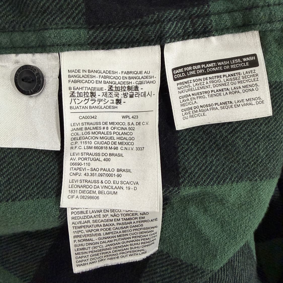 [L] 리바이스 체크 플란넬셔츠  상품이미지7