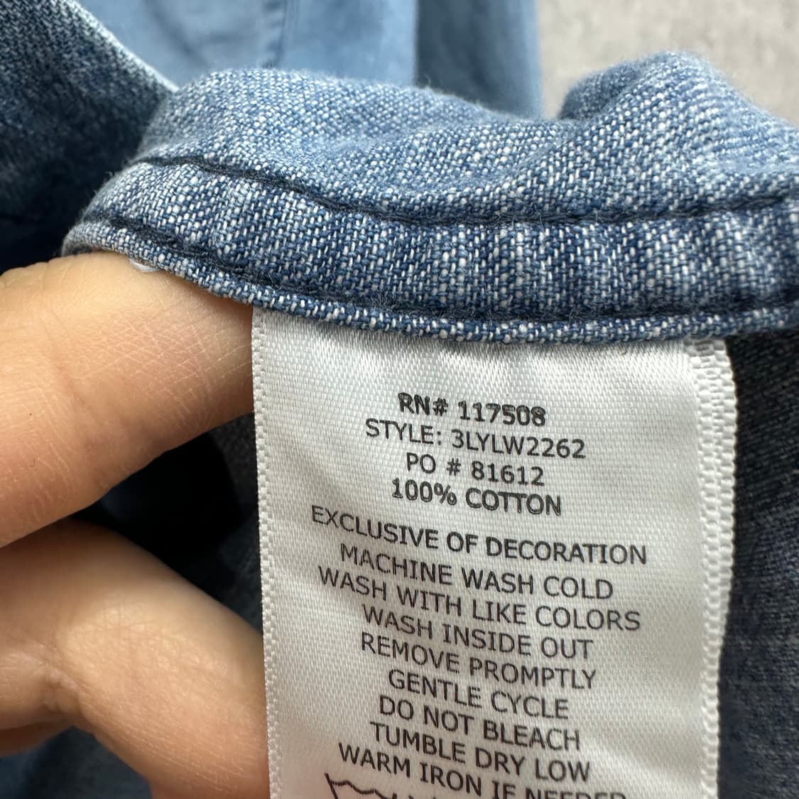 95 리바이스 남자 데님 웨스턴 셔츠 상품이미지4